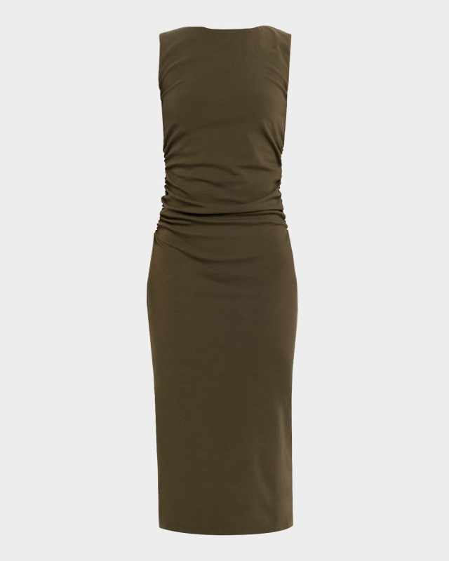 Charissa Stretch Cotton Midi Dress